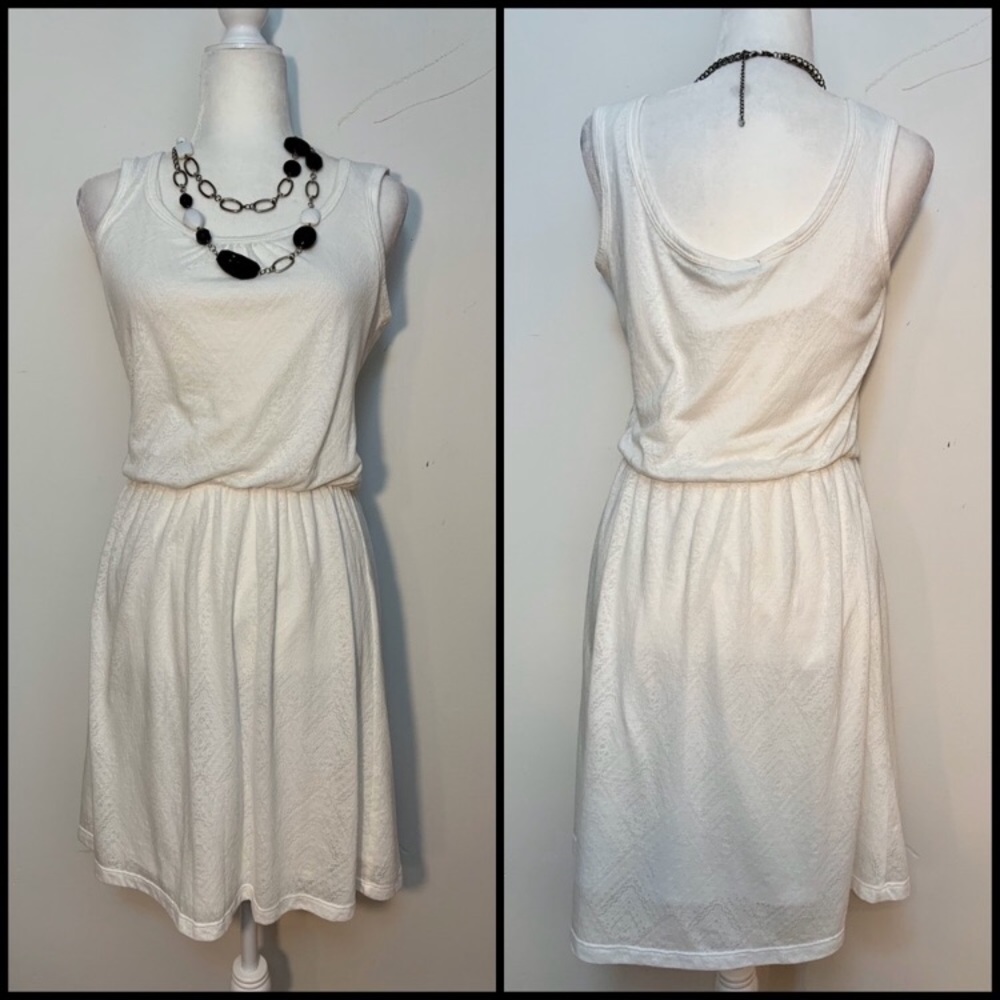 Prana Mika White Copa Sleeveless Dress Size Small
